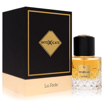 Khadlaj La Fede Intoxicate Cologne bottle - warm spicy gourmand fragrance with cognac, cinnamon, vanilla and sandalwood