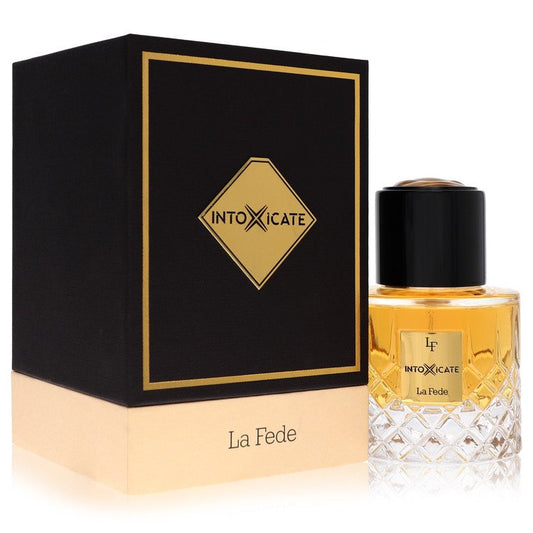 Khadlaj La Fede Intoxicate Cologne bottle - warm spicy gourmand fragrance with cognac, cinnamon, vanilla and sandalwood