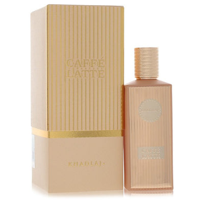 Khadlaj Caffe Latte Extrait de Parfum bottle, unisex coffee gourmand perfume with coffee, almond, and caramel notes