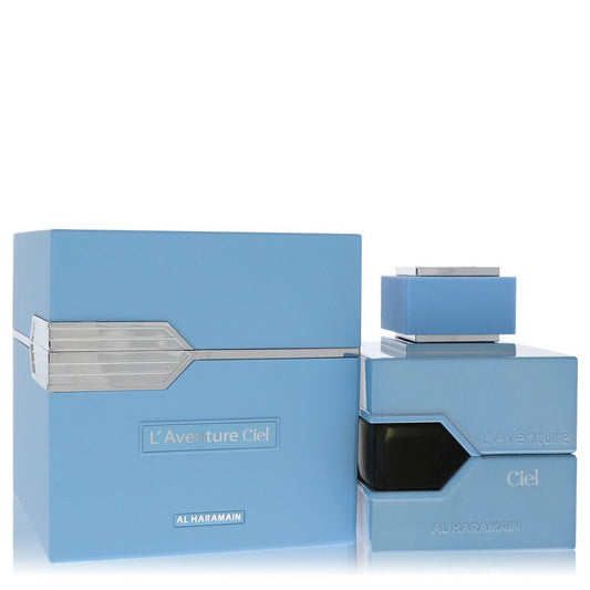 Al Haramain L'Aventure Ciel bottle - unisex woody-green fragrance with bergamot, jasmine tea, lavender and sandalwood
