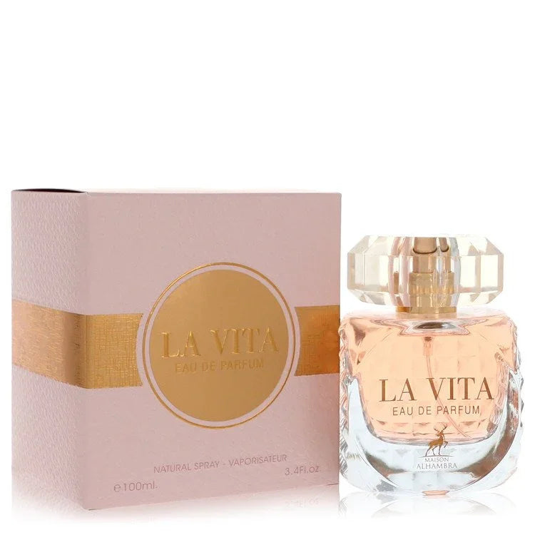 Maison Alhambra La Vita Eau de Parfum short crystal-topper bottle — fresh fruity floral EDP with mandarin, jasmine, rose and vanilla