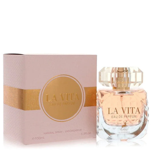 Maison Alhambra La Vita Eau de Parfum short crystal-topper bottle — fresh fruity floral EDP with mandarin, jasmine, rose and vanilla