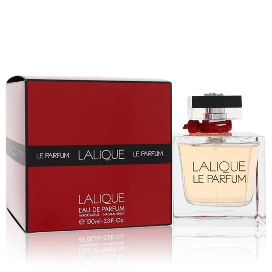 Lalique Le Parfum perfume bottle and packaging on a white background