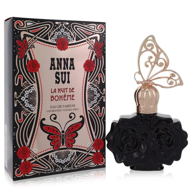 Anna Sui perfume bottle and packaging with butterfly design