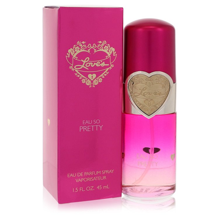 Dana Love's Eau So Pretty Eau de Toilette bottle - Women's floral fragrance with fresh florals, wildflowers, romantic blooms, and graceful base notes