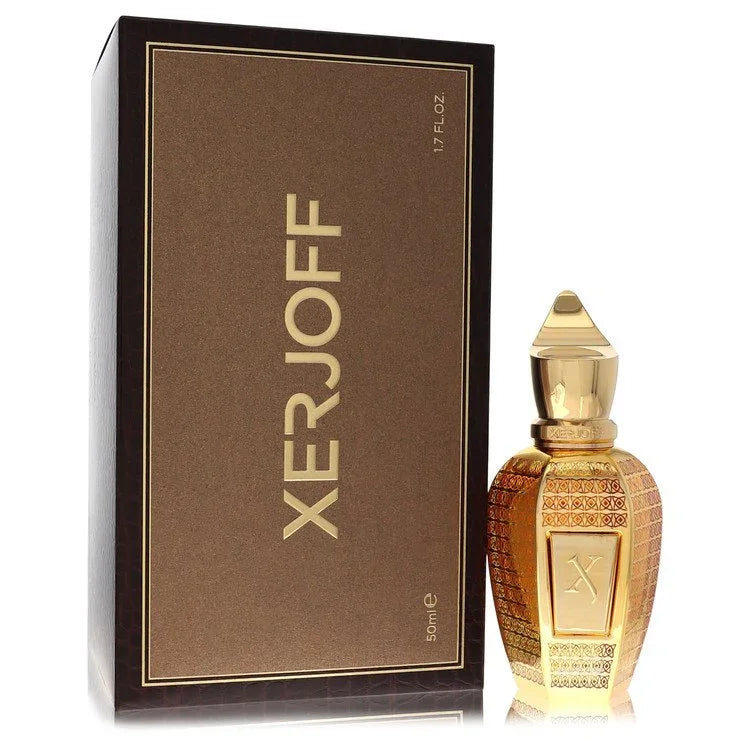 Xerjoff perfume bottle and packaging on a white background