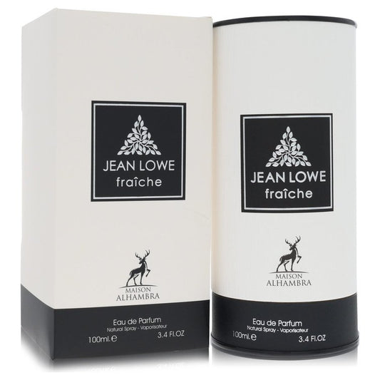 Jean Lowe Fraiche by Maison Alhambra Eau de Parfum bottle - warm woody fragrance with labdanum, ginger, cedarwood and amber