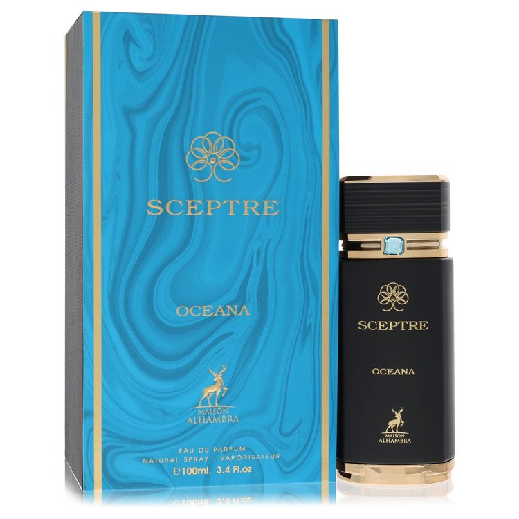 Sceptre Oceana perfume bottle and packaging on a white background