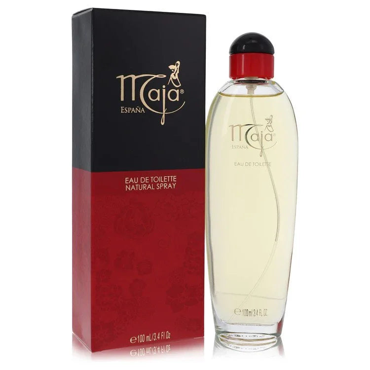 Myrurgia Maja Perfume bottle — timeless Spanish oriental floral women fragrance with rose, jasmine, aldehydes, spices, iris, sandalwood, and amber.