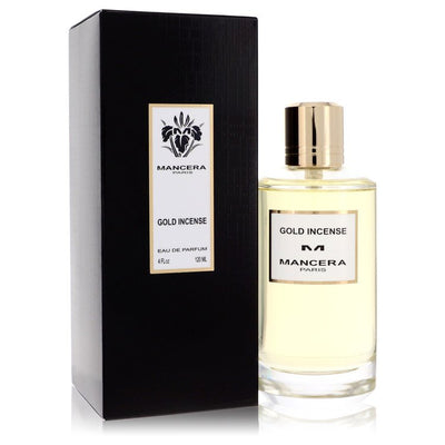 Mancera Gold Incense perfume bottle and packaging on a white background