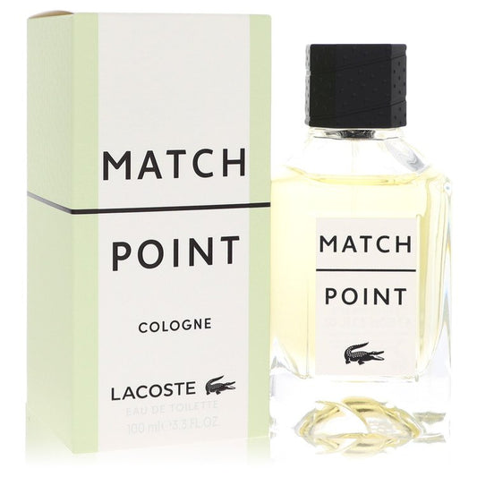 Lacoste Match Point cologne bottle and packaging on a white background