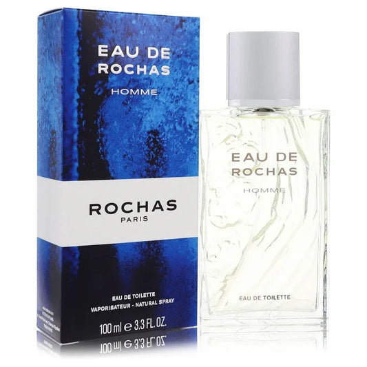 Eau De Rochas by Rochas citrus aromatic cologne bottle