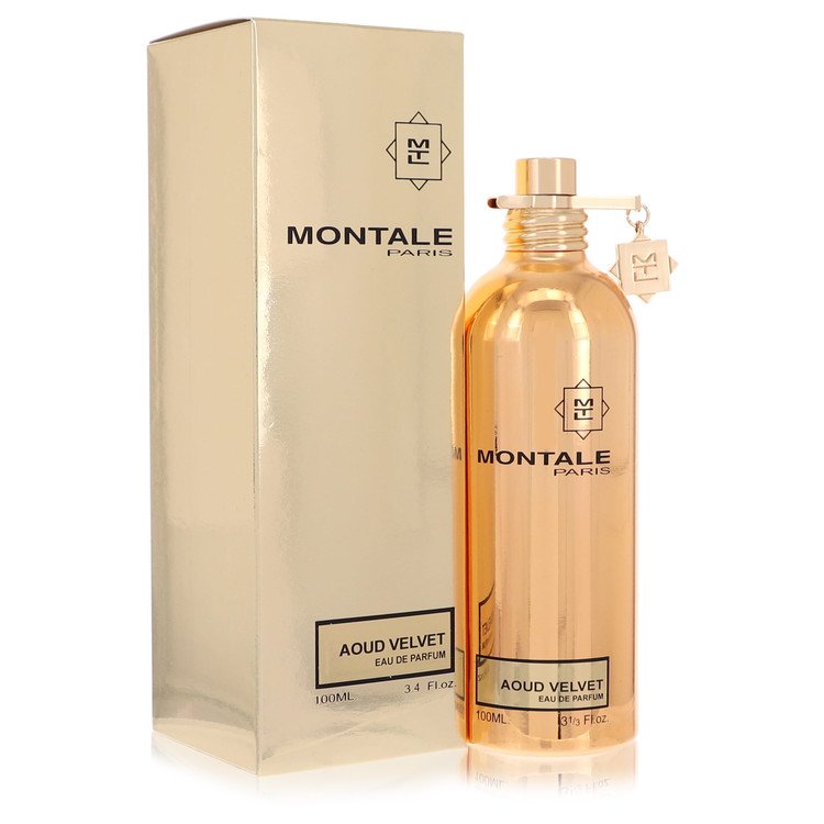 Montale Aoud Velvet Perfume bottle — luxurious woody floral fragrance with saffron, pepper, precious aoud, floral accords, and creamy woods.