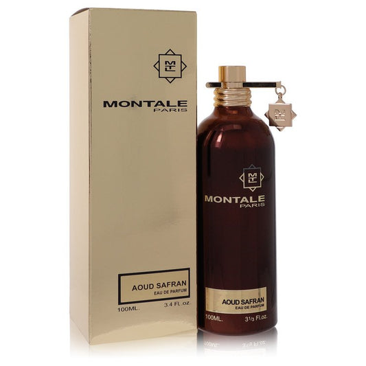 Montale Aoud Safran Perfume bottle — luxurious oriental woody fragrance with saffron, royal red rose, aoud agarwood, and sandalwood.