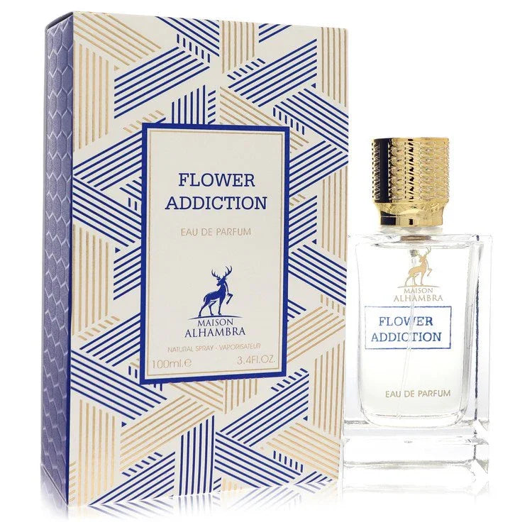 Narcotic Flower Addiction Perfume bottle — floral oriental fragrance with bergamot, mandarin, green tea, rose, jasmine, orchid, sandalwood, musk and amber