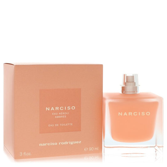 Narciso Rodriguez perfume bottle and packaging on a white background