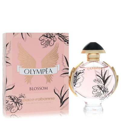 Olympea Blossom Perfume bottle - fruity rose women's fragrance with damask rose, pink pepper, black currant, pear sorbet and vanilla
