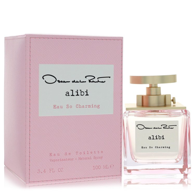 Oscar Alibi Eau So Charming perfume bottle — floral ambery rose fragrance for women with bergamot, wild berries, jasmine sambac, rose, iris, orange blossom, tonka bean, patchouli, and amberwood notes
