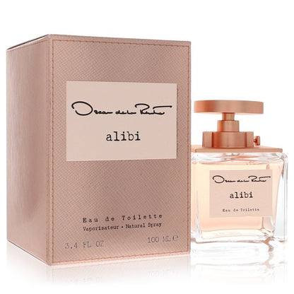 Oscar De La Renta Alibi perfume bottle for women — Glamorous fluid oriental fragrance with mandarin, ginger blossom, vanilla orchid, heliotrope, praline, and amberwood notes