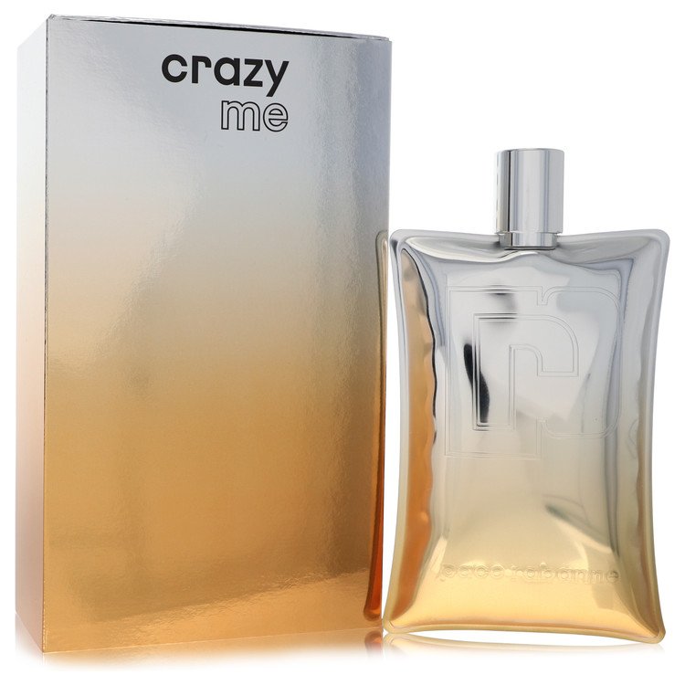 Paco Rabanne Crazy Me Cologne flexible metallic bottle — adventurous spicy unisex fragrance with wasabi, mimosa, sandalwood, and spices.