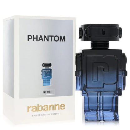 Rabanne Phantom perfume bottle and packaging on a white background