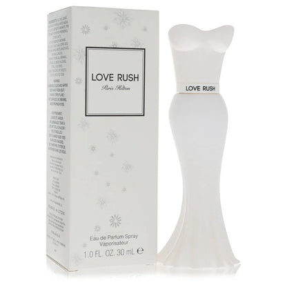 Paris Hilton Love Rush Eau de Parfum bottle — women's sparkling fruity floral EDP 2023