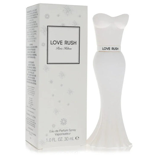 Paris Hilton Love Rush Eau de Parfum bottle — women's sparkling fruity floral EDP 2023