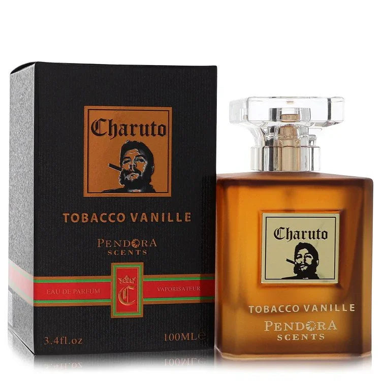Charuto Tobacco Vanille perfume bottle and packaging on a white background