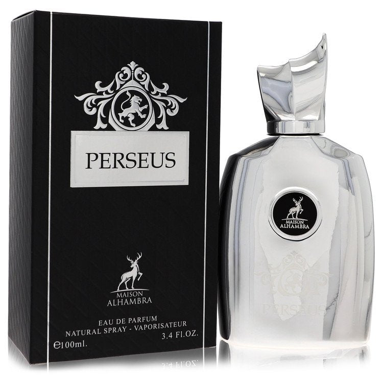 Perseus Maison Alhambra perfume bottle and packaging on a white background