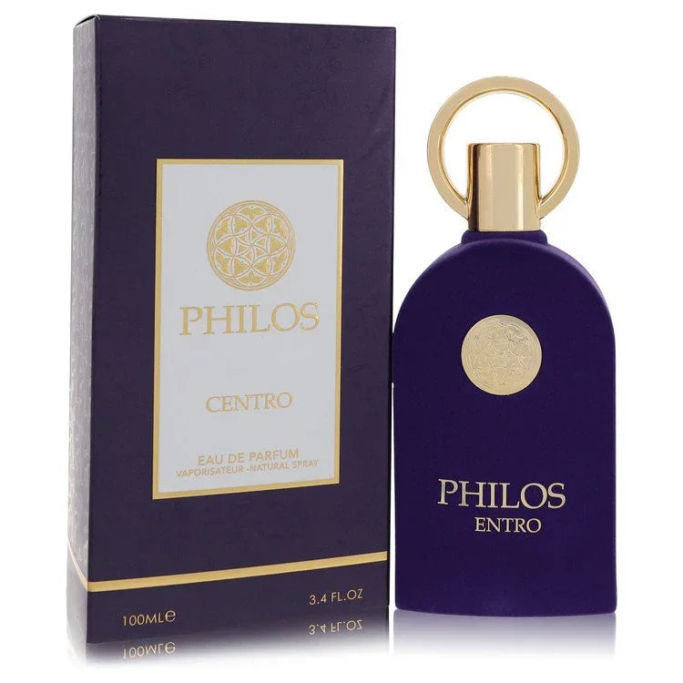 Philos Centro perfume bottle and packaging on a white background
