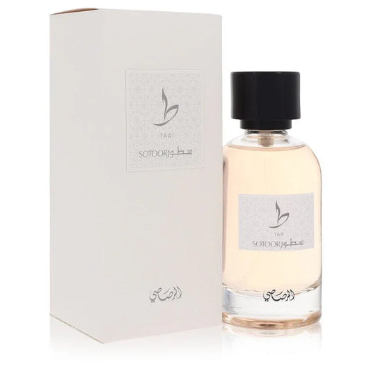 Perfume bottle and packaging with 'Sotoor' branding on a white background