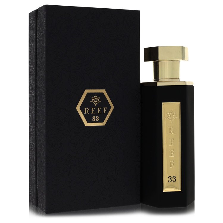 Reef 33 Parfum bottle - unisex spicy woody fragrance with saffron, rosemary and agarwood oud