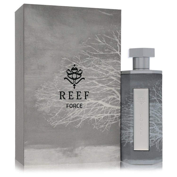 Reef Force Parfum Perfume bottle — bold fresh aromatic woody fragrance with bergamot, lemon, marine accord, pepper, and cedarwood.