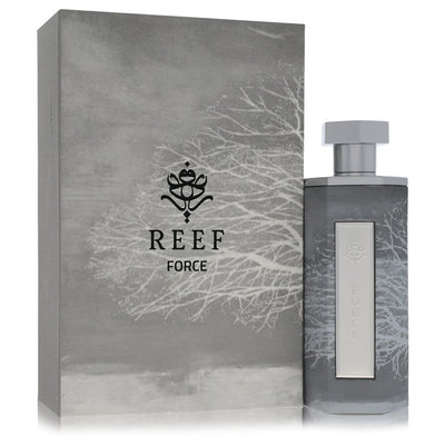 Reef Force Parfum Perfume bottle — bold fresh aromatic woody fragrance with bergamot, lemon, marine accord, pepper, and cedarwood.