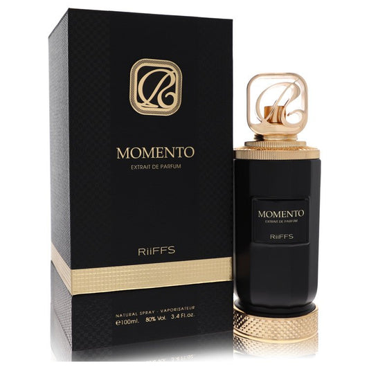 Riiffs Momento perfume bottle and packaging on a white background