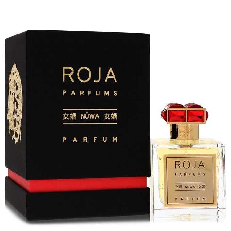 Roja Parfums perfume bottle and packaging on a white background