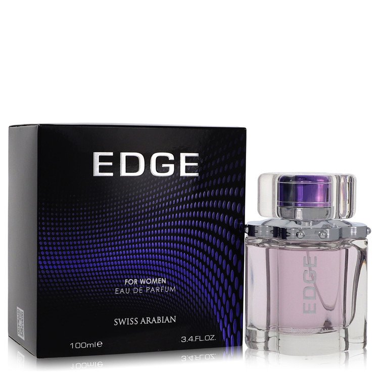 Swiss Arabian Edge perfume bottle — floral green fragrance for women with rose, freesia, green notes, jasmine, peony, sandalwood, and white musk notes