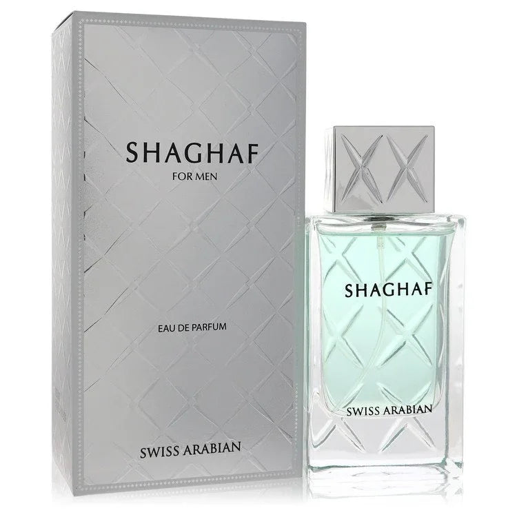 Shaghaf Eau de Parfum bottle and packaging on a white background