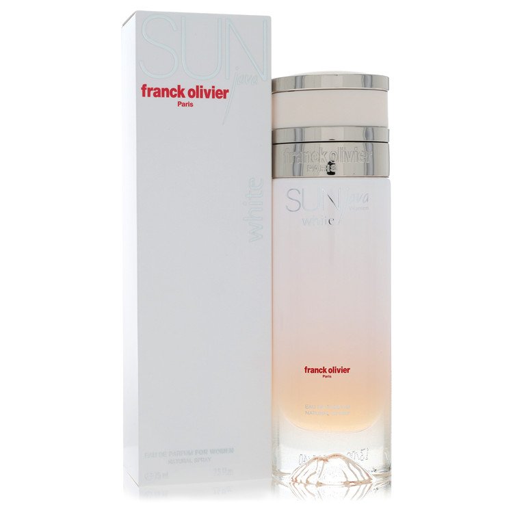 Franck Olivier Sun Java White Eau de Parfum bottle - women's floral fruity perfume with bergamot, mandarin orange, rose, jasmine, and vanilla