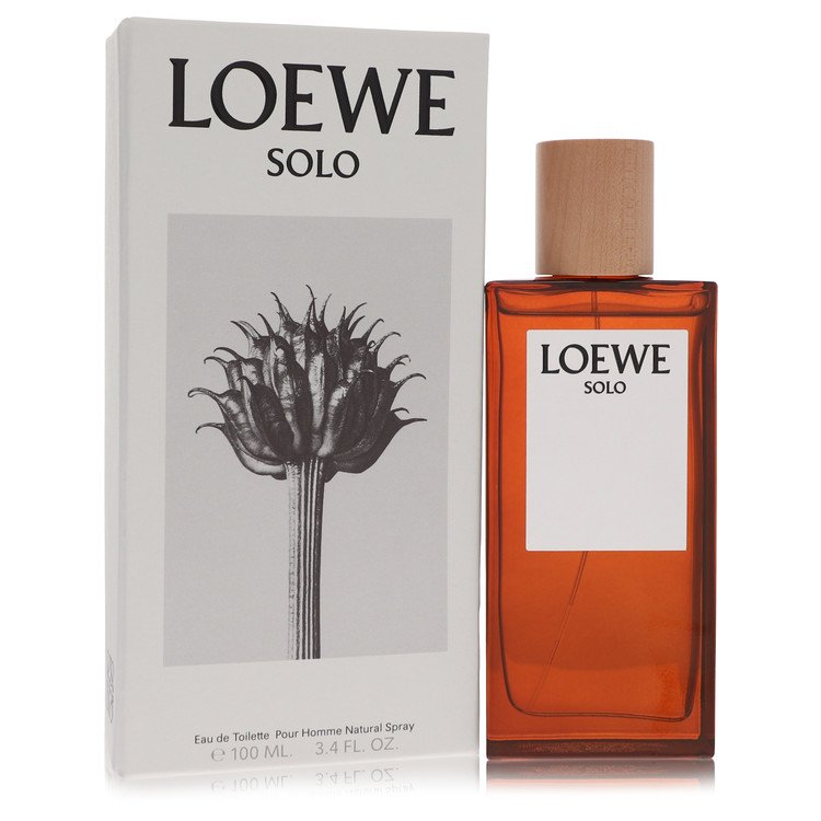 Solo Loewe Cologne bottle — modern Spanish aromatic woody men fragrance with bergamot, lemon, lavender, rosemary, cinnamon, sandalwood, and vanilla.