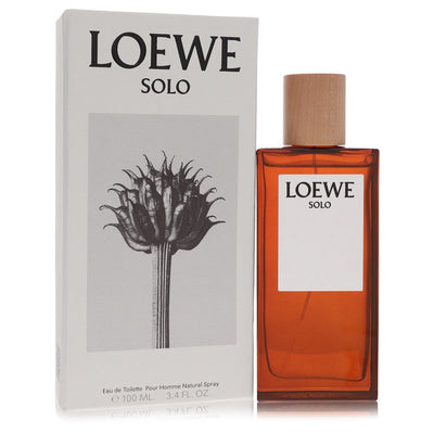 Solo Loewe Cologne bottle — modern Spanish aromatic woody men fragrance with bergamot, lemon, lavender, rosemary, cinnamon, sandalwood, and vanilla.
