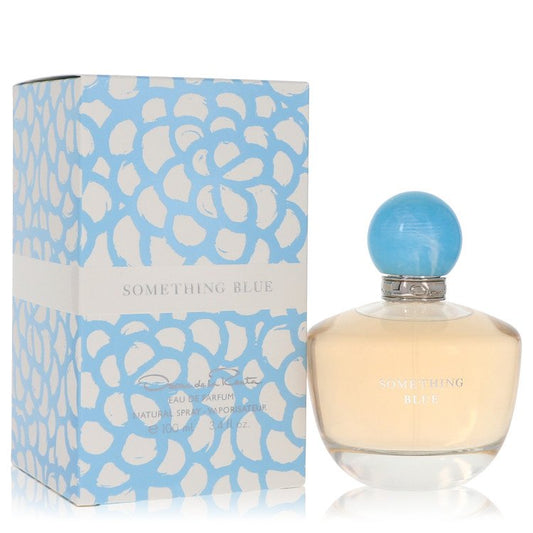 Oscar De La Renta Something Blue perfume bottle for women — Romantic floral fresh fragrance with bergamot, watery notes, peony, lily of the valley, white jasmine, musk, and sandalwood notes