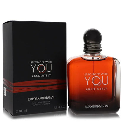 Emporio Armani perfume bottle and packaging on a white background