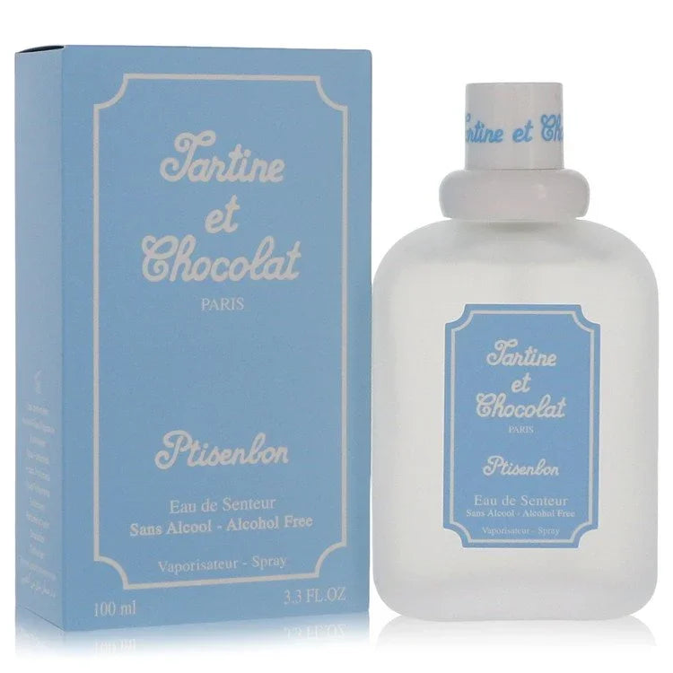 Fantine et Chocolat perfume bottle and packaging on a white background