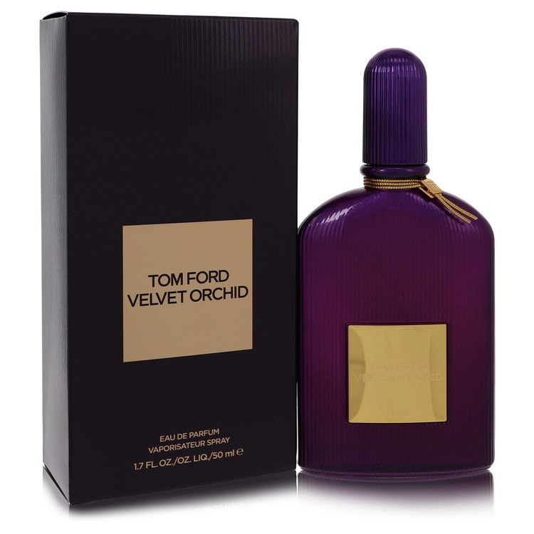 Tom Ford Velvet Orchid Perfume bottle — floral amber fragrance with honey, black orchid, jasmine and vanilla.