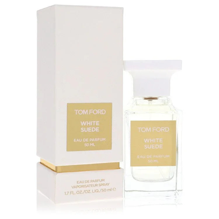 Tom Ford White Suede Perfume bottle - floral musk leather fragrance with tea, saffron, rose, suede and musk