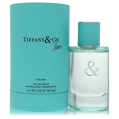 Tiffany & Co. perfume bottle and packaging on a white background