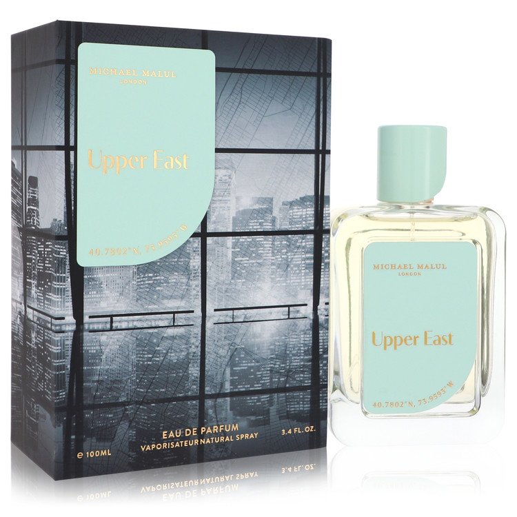 Michael Malul Upper East Perfume bottle - amber woody fragrance with apple leaf, bergamot, cardamom, suede and vanilla