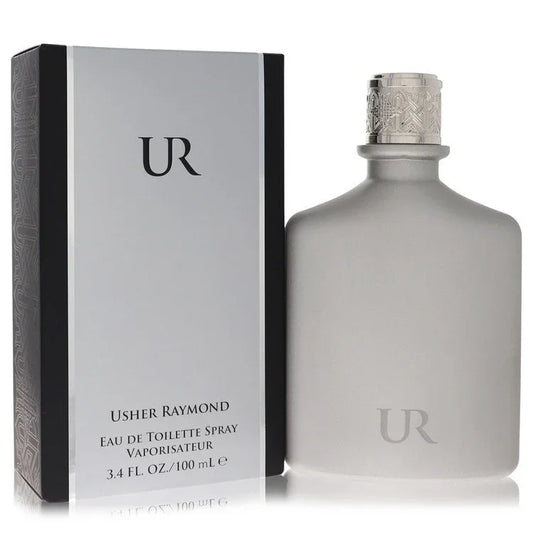 Usher Raymond perfume bottle and packaging on a white background