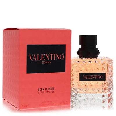 Valentino Donna Born in Roma Coral Fantasy Perfume bottle — Fruity Floral women's fragrance with kiwi, orange, and rose notes